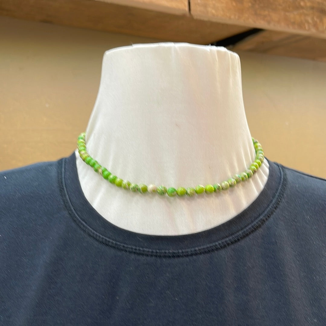 14” 6mm Magnesite Necklace