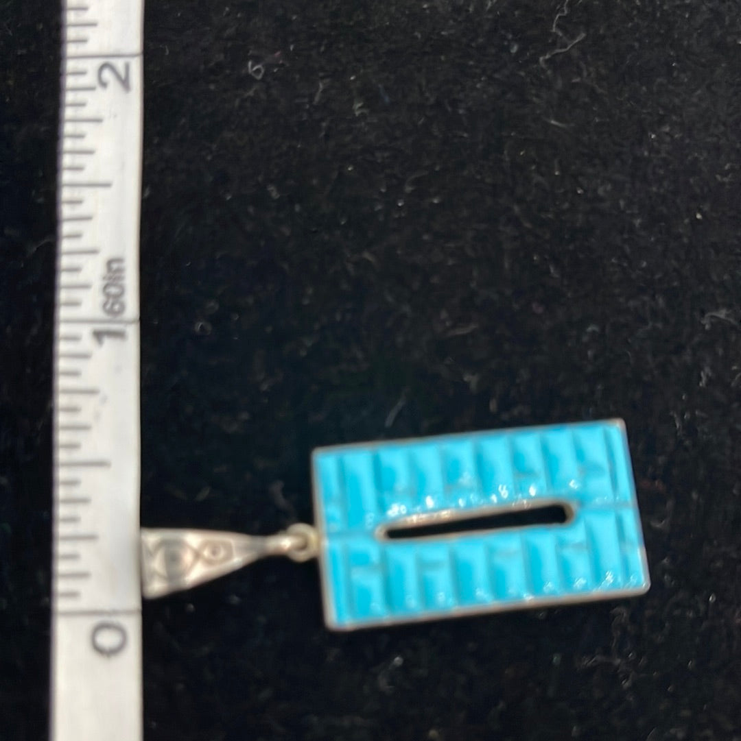 Sleeping Beauty Turquoise Pendant