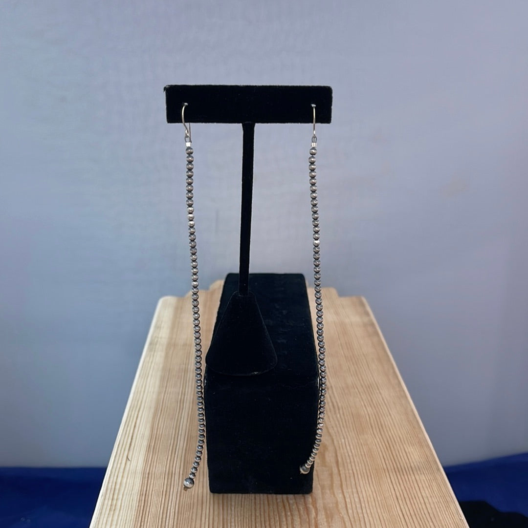 Long Navajo Pearl Hook Earrings