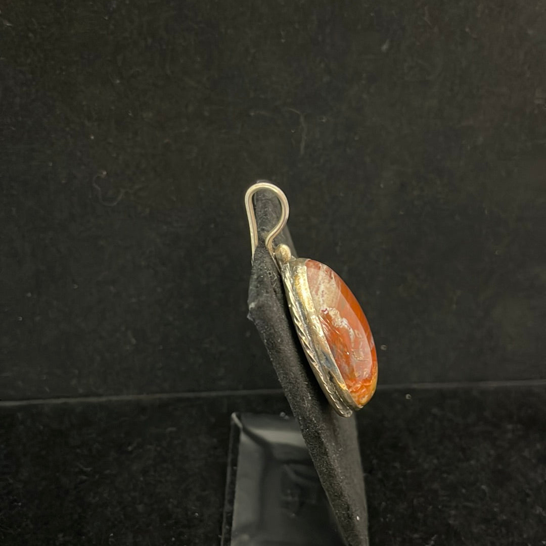 Vintage Agate Shepherd Hook Pendant