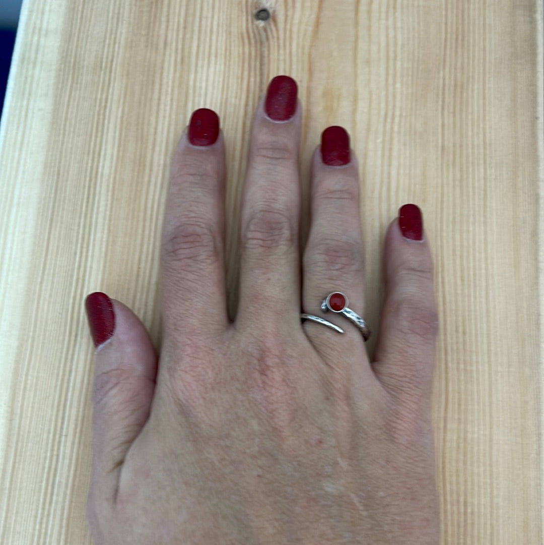 Coral Adjustable Ring