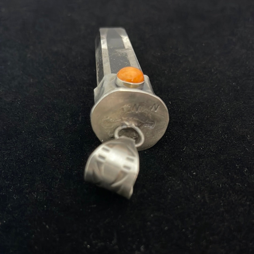 Spiny Oyster with Quartz Pendant