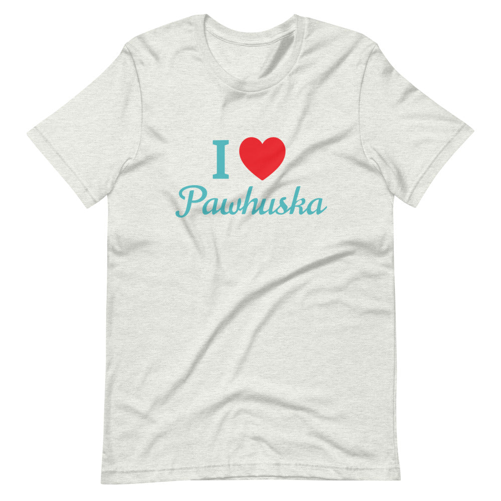 Love Pawhuska Short-Sleeve Unisex T-Shirt Bella + Canvas
