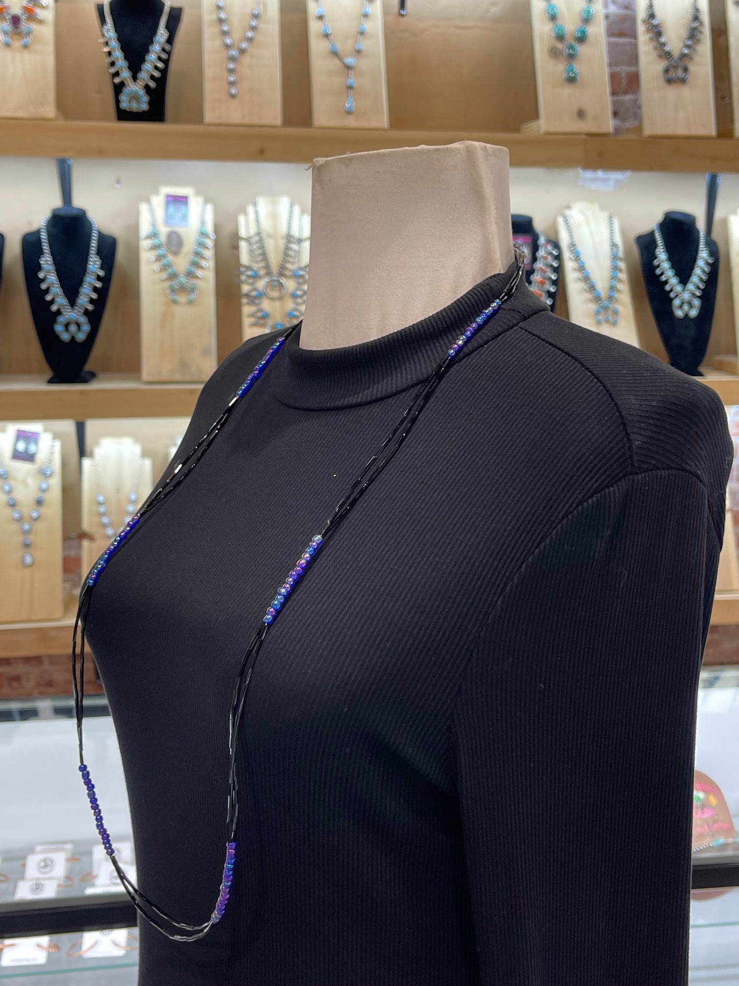 38” 5 Strand Necklace by Lillian & Vernon Steele, Apache
