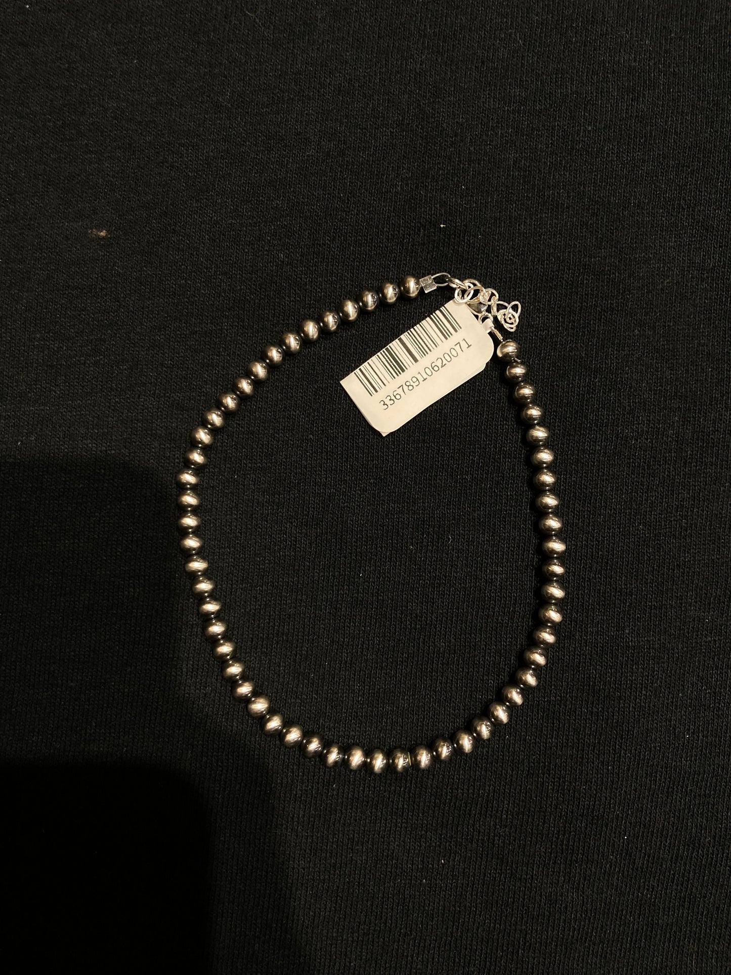 9"+1" 4mm Navajo Pearls Anklet