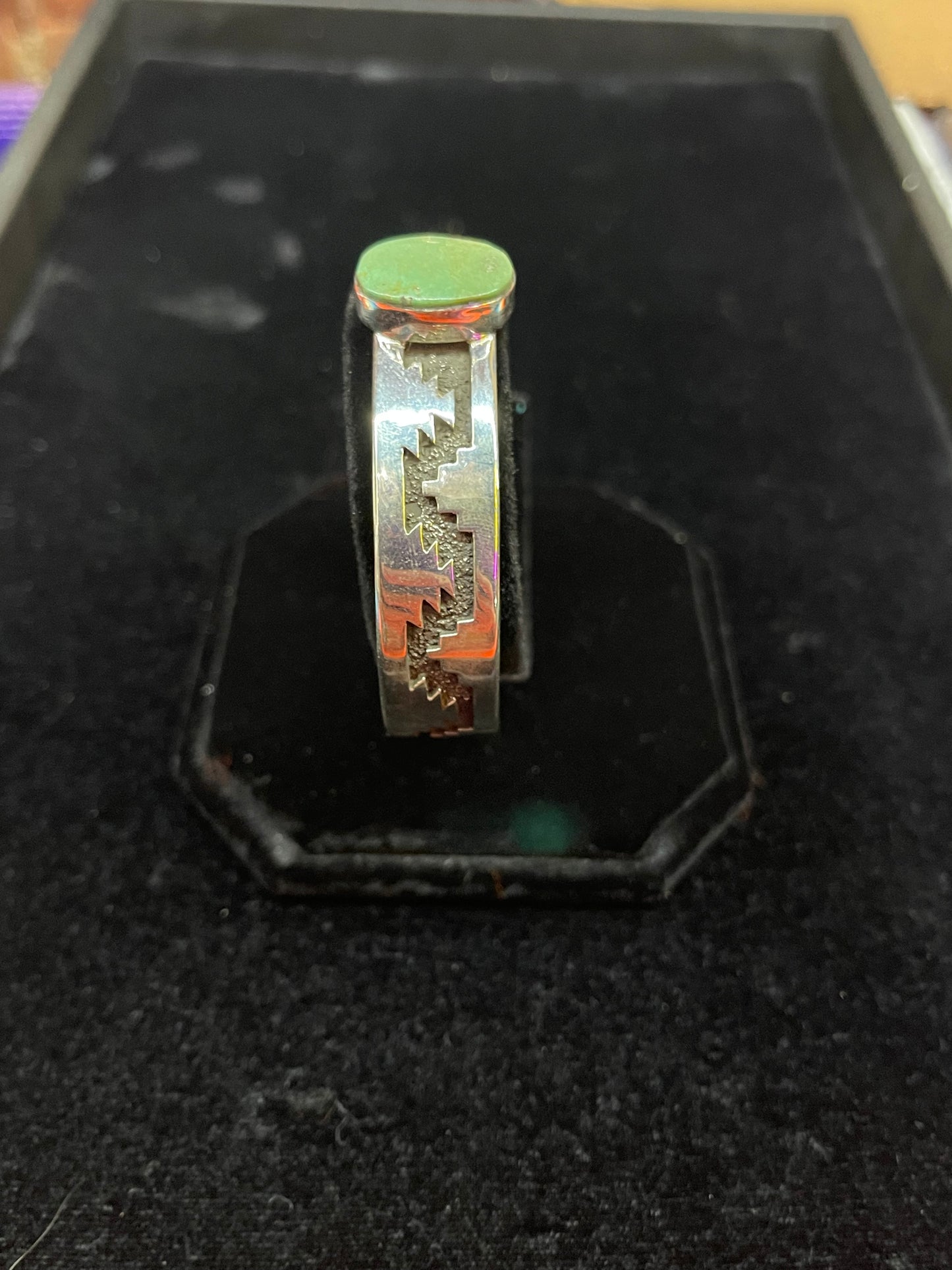 Green Turquoise Cuff Bracelet