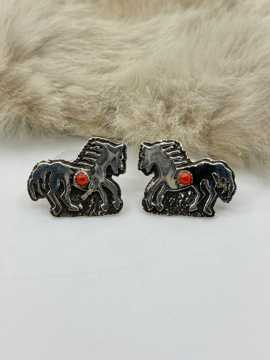 Coral Horse by Marie Jackson, Navajo