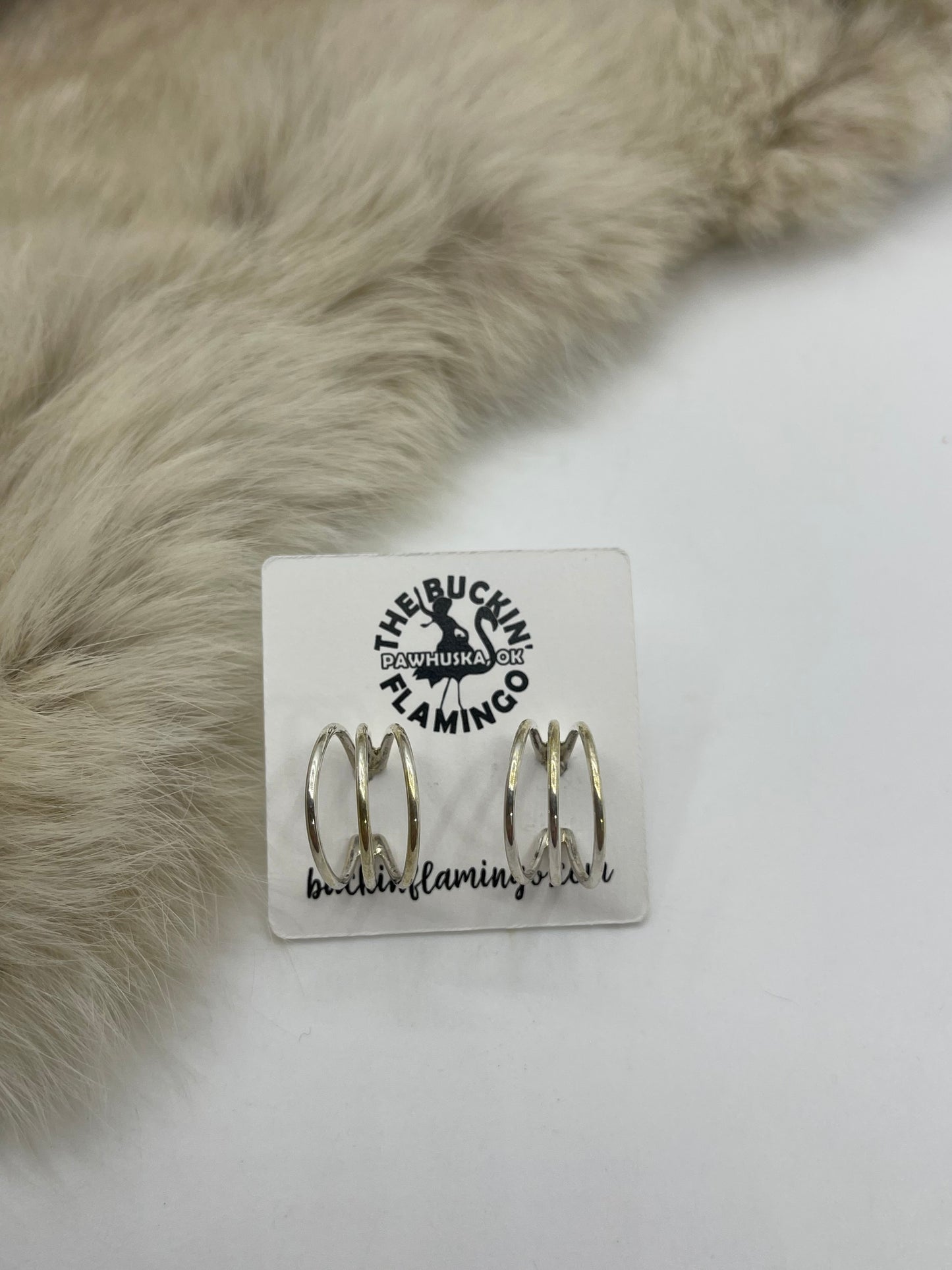 3 Wire Small Hoop Earrings