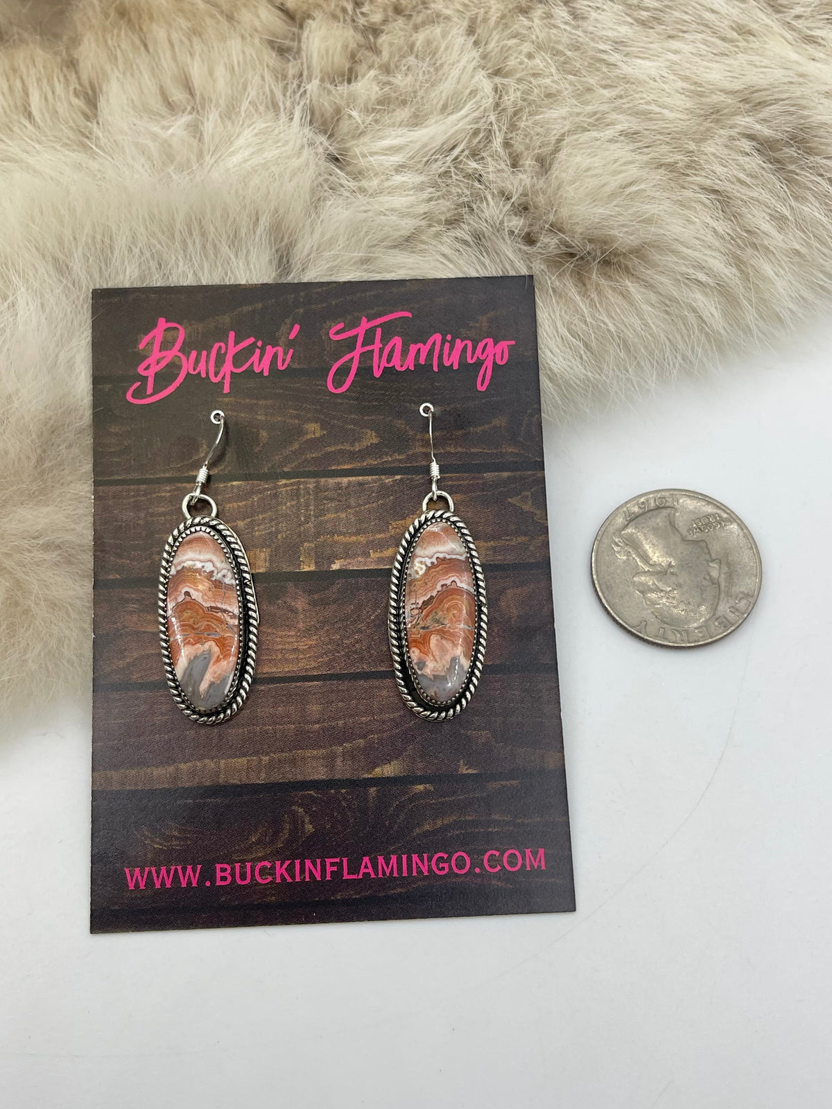 20" Crazy Lace Agate Necklace and Earring Set by Joe Begay, Navajo