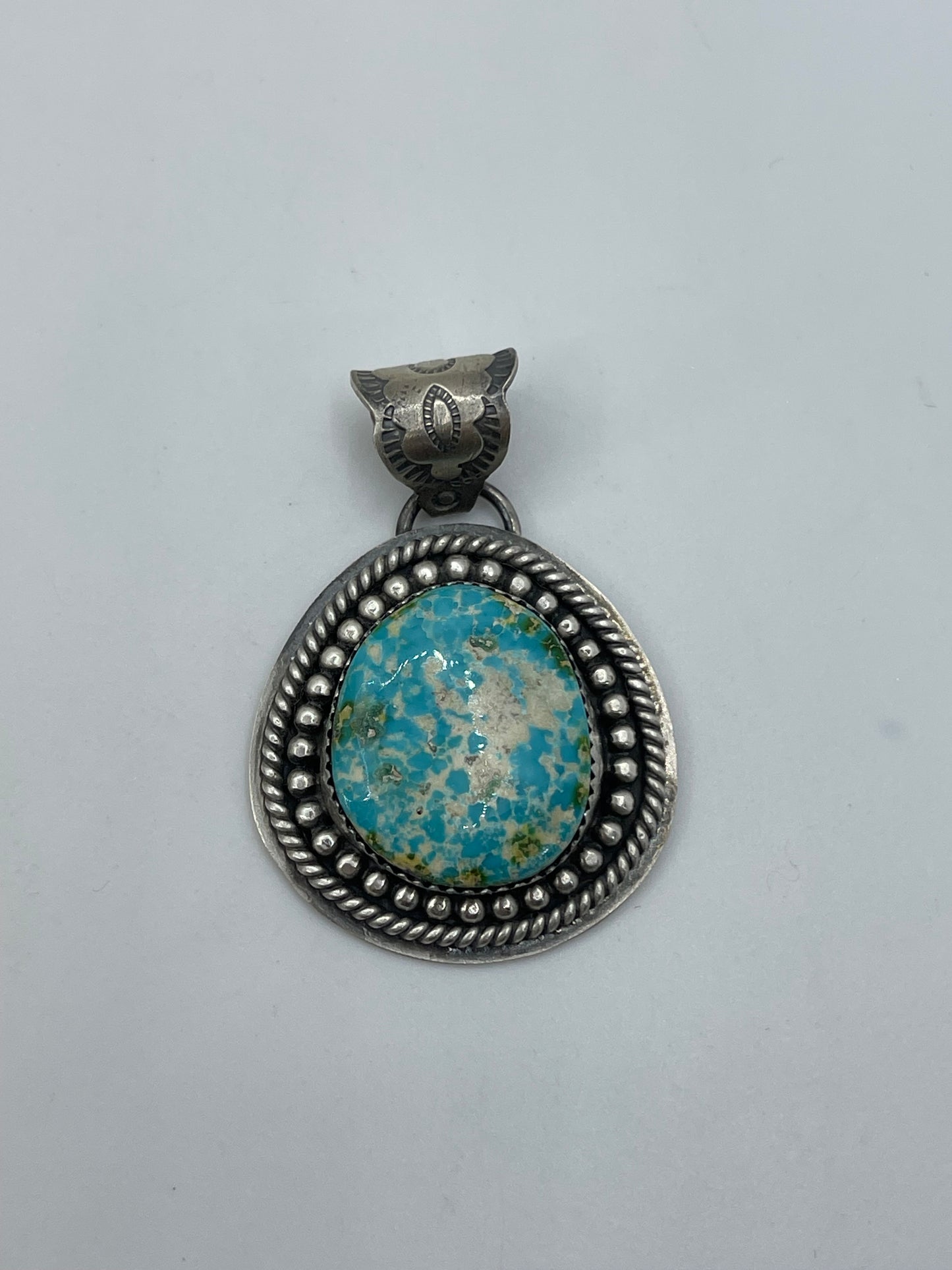 Sonoran Gold Turquoise Pendant with 7mm Bale