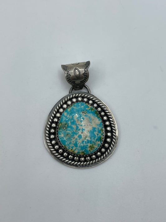Sonoran Gold Turquoise Pendant with 7mm Bale