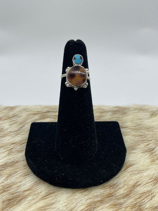 Turtle Ring by Kathryn Qualo, Zuni