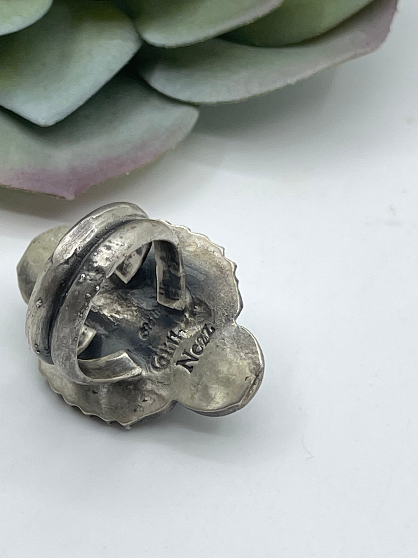 7.0 Sonoran Gold Turquoise Ring By Gilbert Nez, Navajo