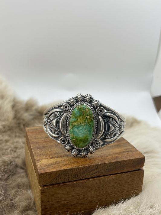Sonoran Gold cuff by "DG", Navajo