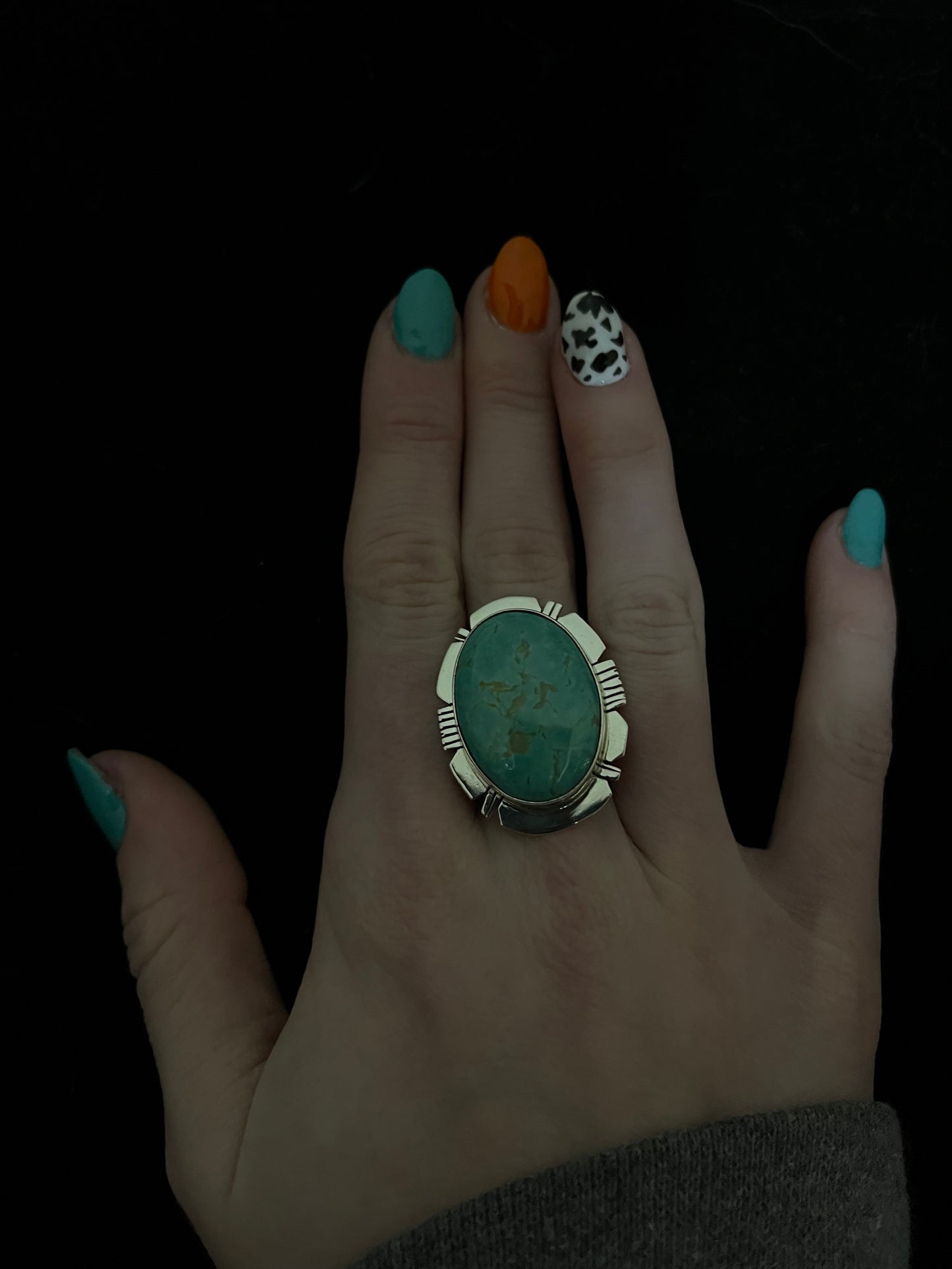 11.0 Turquoise Oval Ring
