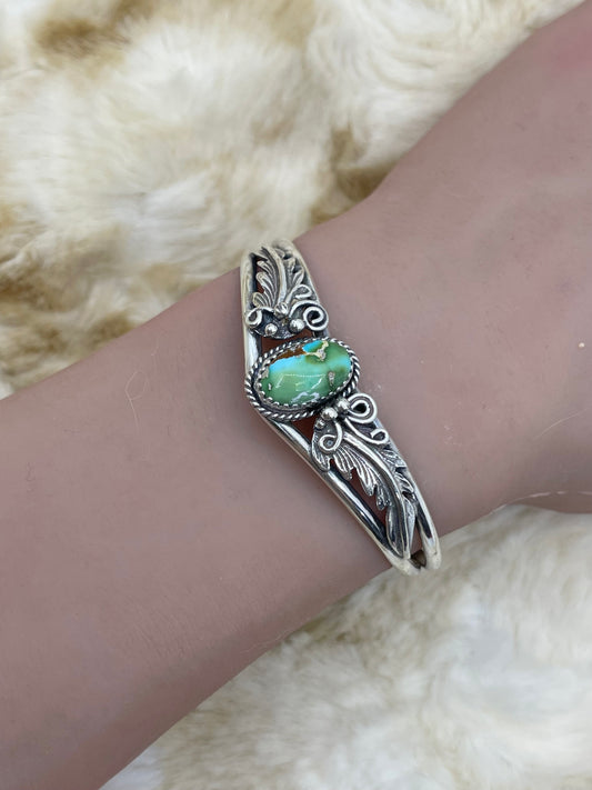 5.5" - 7" Sonoran Gold Turquoise Sweater Cuff