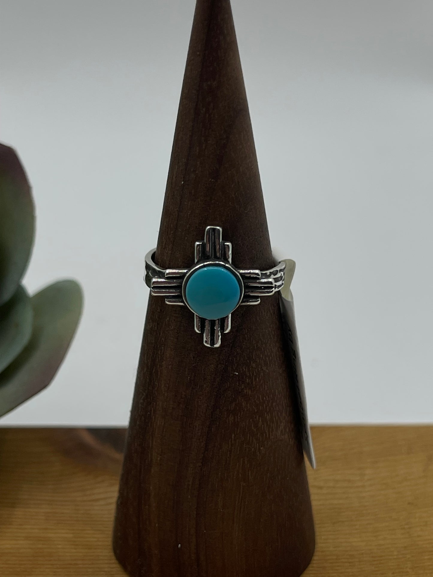 6.0 Turquoise Zia Symbol Ring by Zia