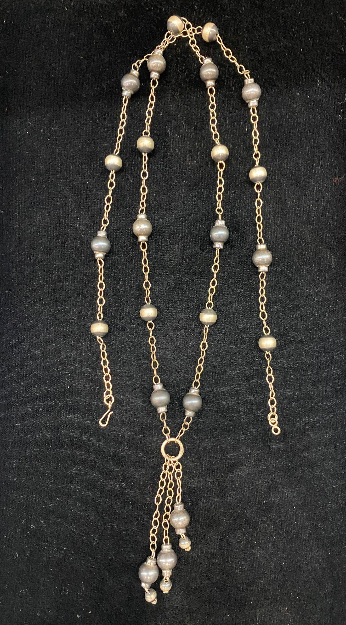 36" 9mm Lariat Navajo Pearls