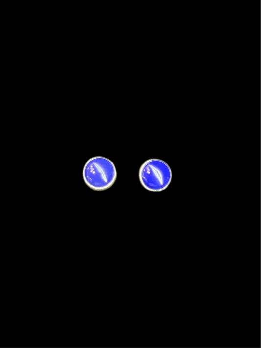 Lapis Stud 8.5 mm Post Earrings