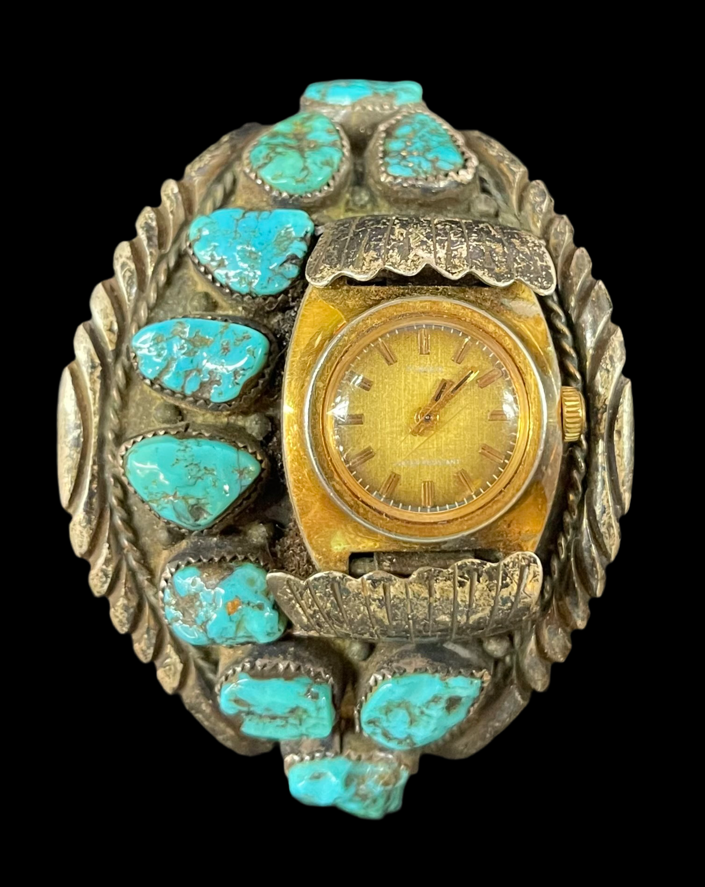 Vintage Turquoise Watch Cuff