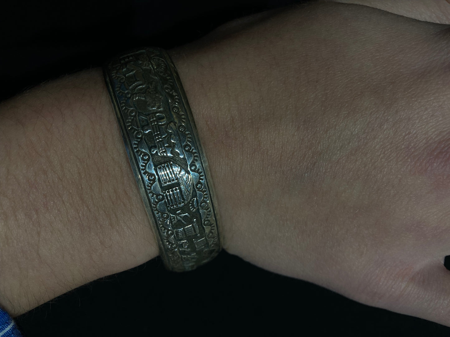 6"-7" Sterling Silver Storyteller Cuff