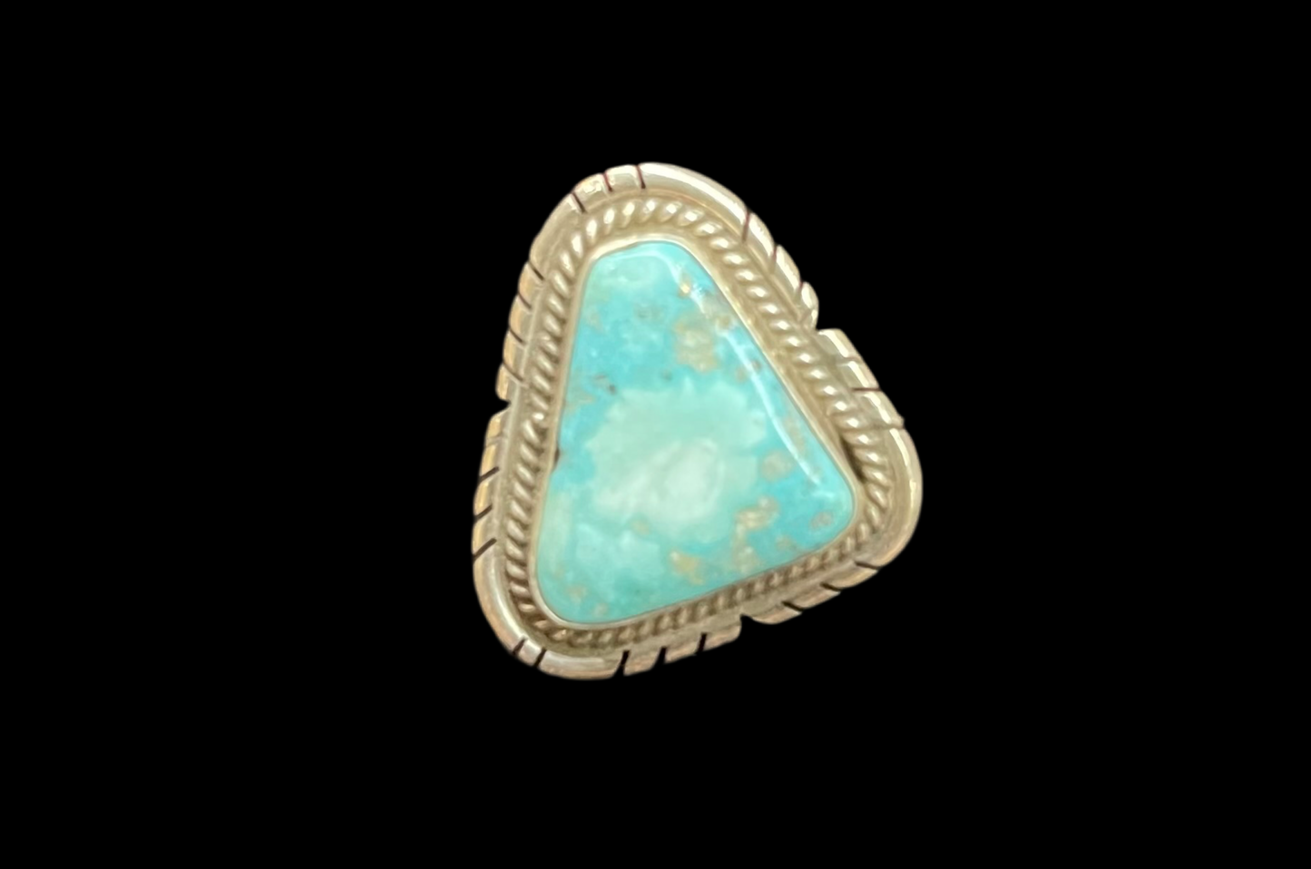 5.5 Sonoran Turquoise Ring by Peggy Skeets, Navajo