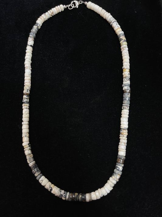 19" White Buffalo Necklace