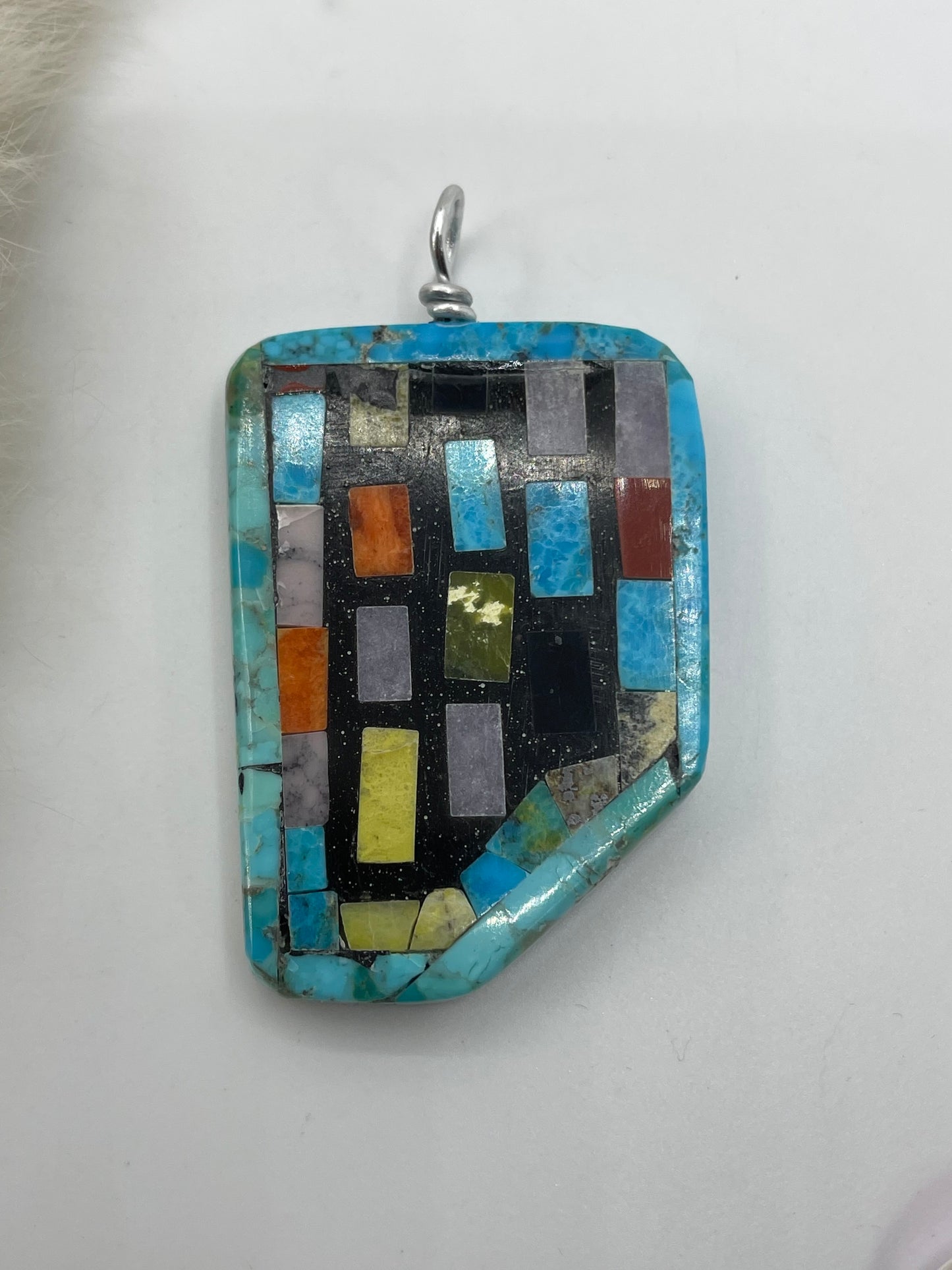 Multi Stone Pendant by Charles Bird, Santo Domingo