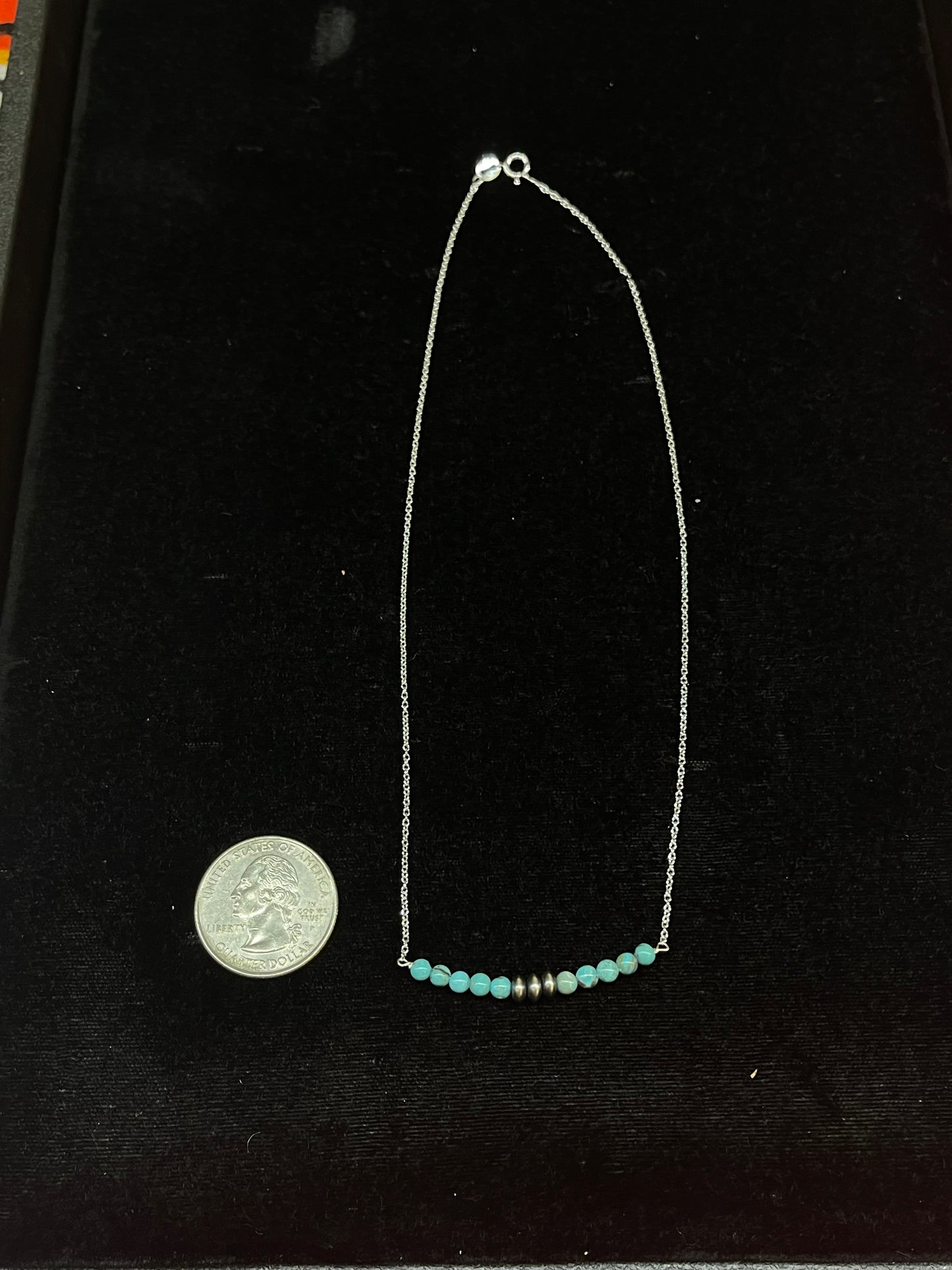 Turquoise and Navajo Pearl Necklace