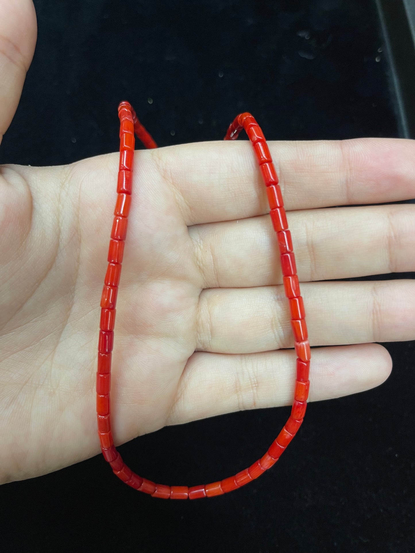 18" Red Coral Necklace