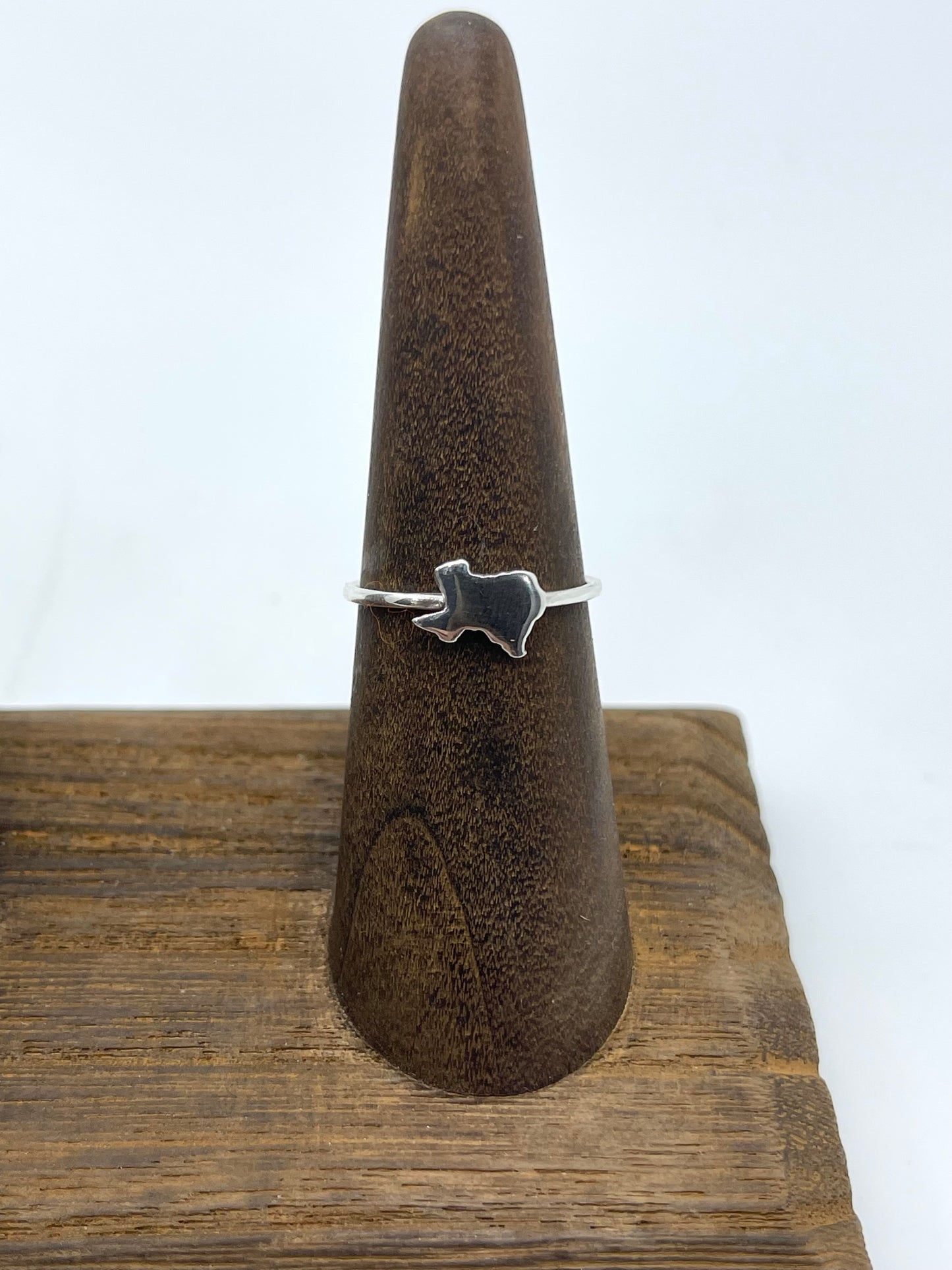 Sterling Silver State of Texas Ring