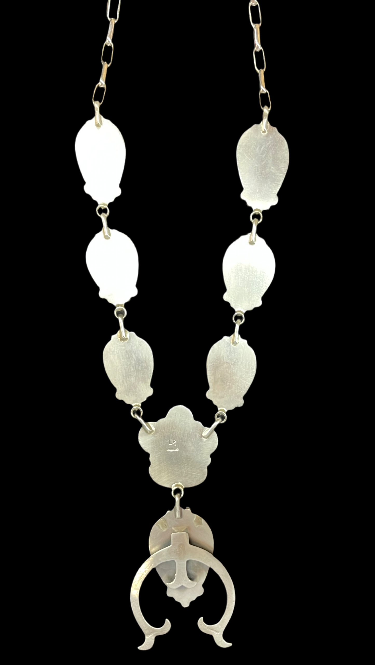 Blackjack Turquoise Lariat by Lynn Platero, Navajo