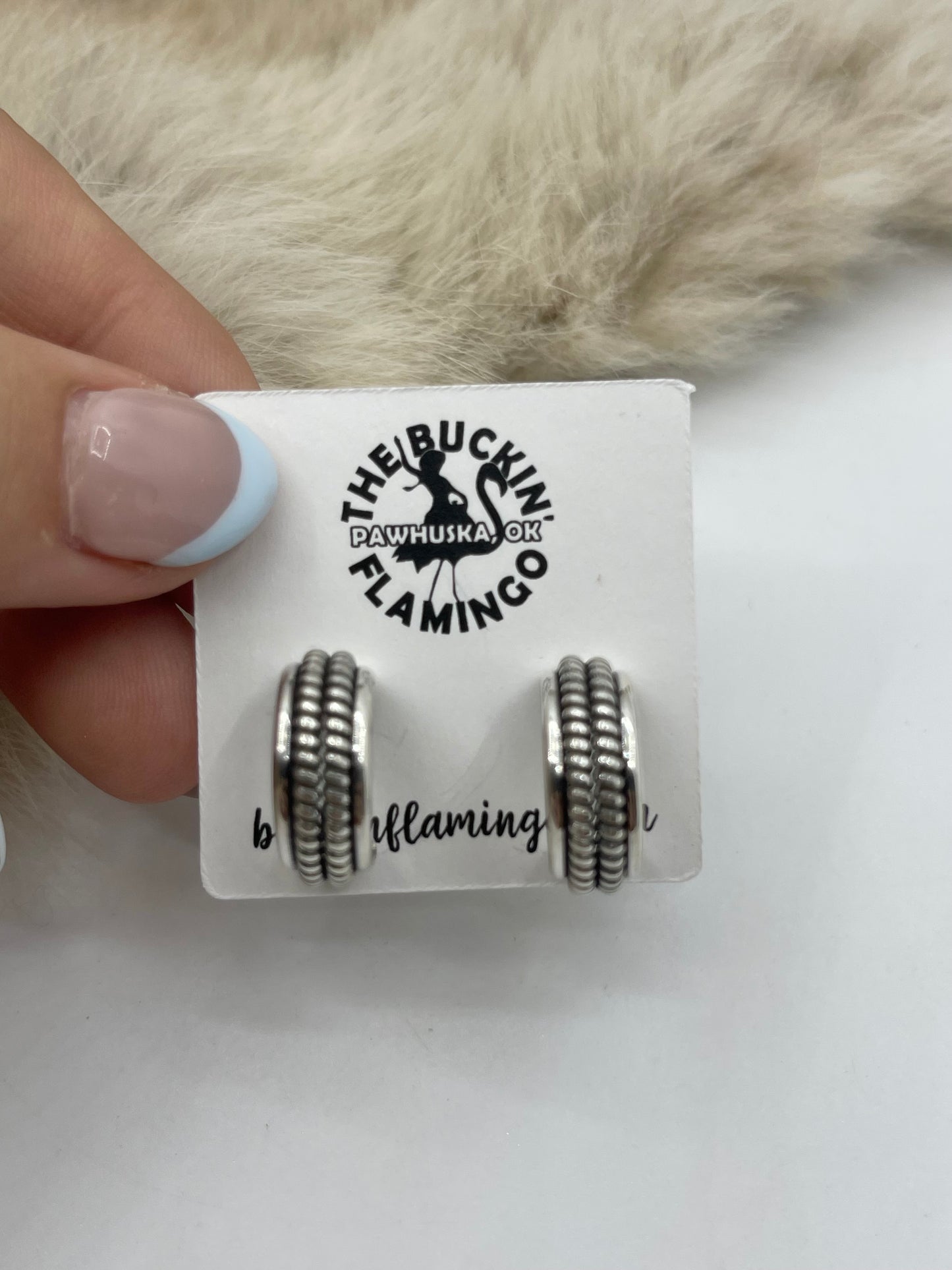 4 ROW SMALL HOOP BY CAROLINE TSOSI, NAVAJO