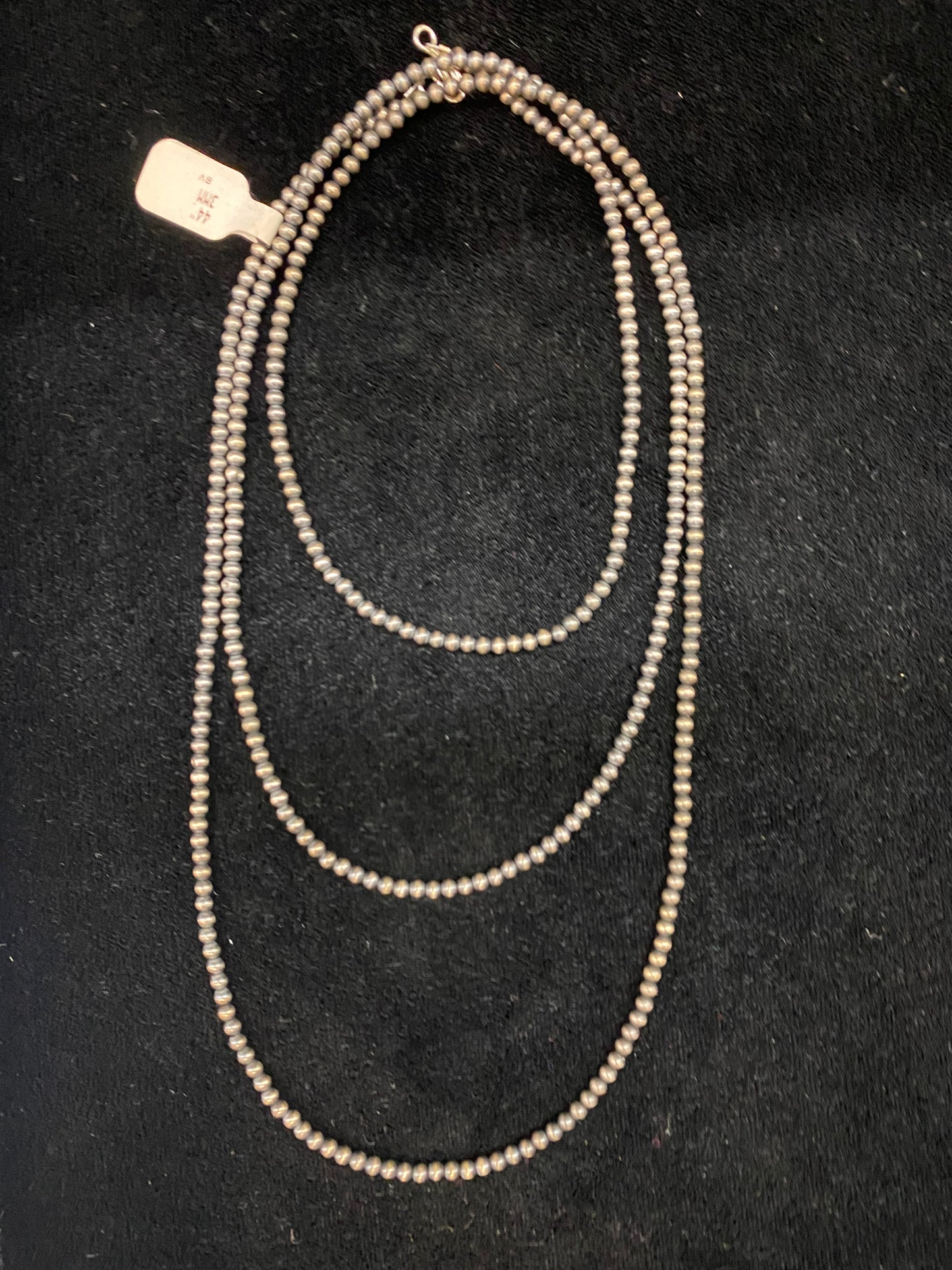 44" 3mm Navajo Style Pearls