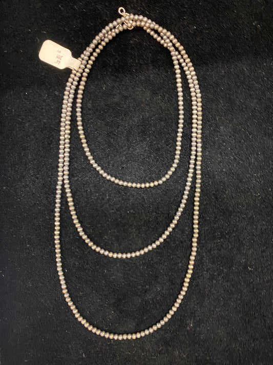 44" 3mm Navajo Style Pearls