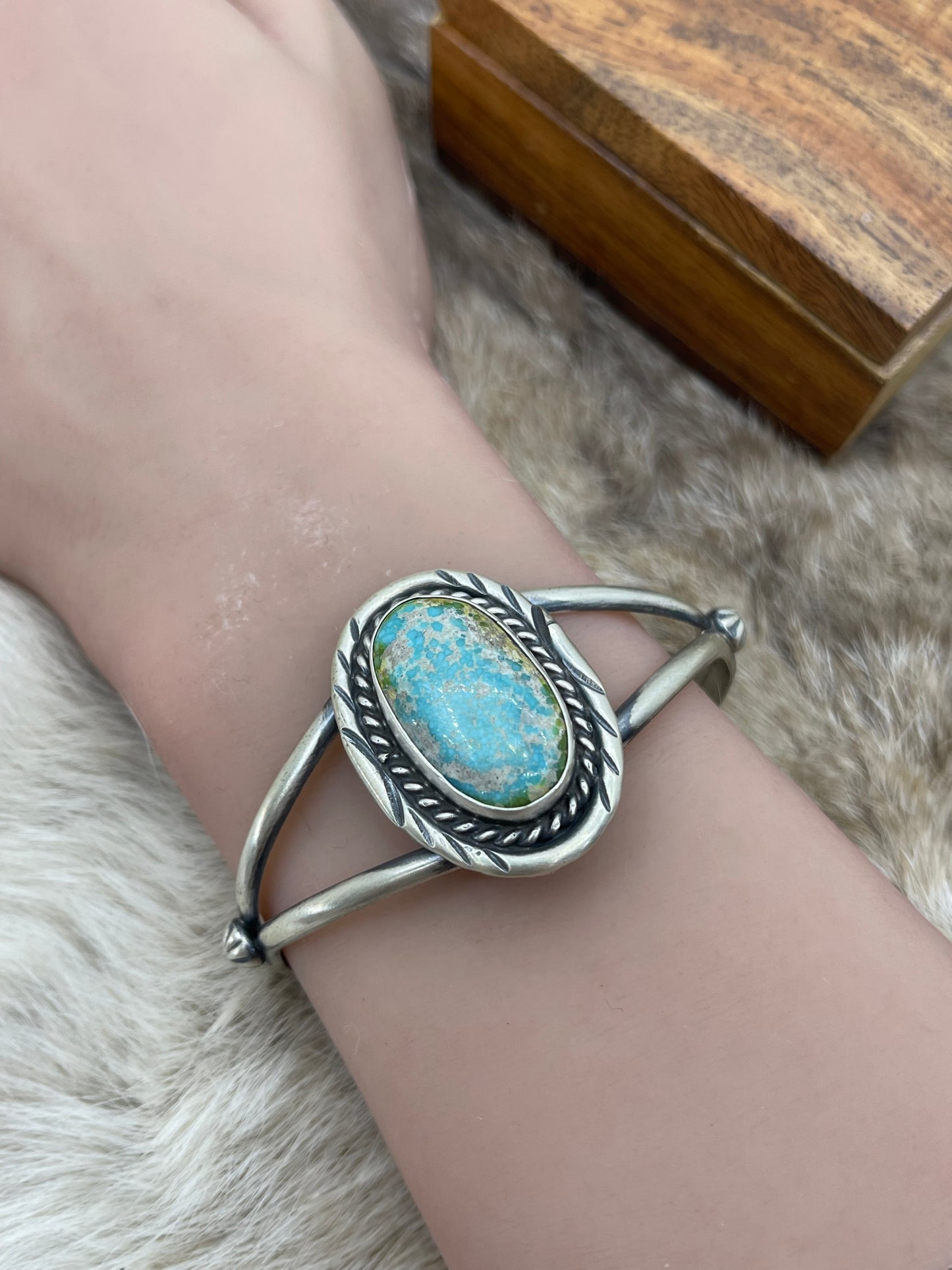 Sonoran Gold Cuff by Augustine Largo, Navajo