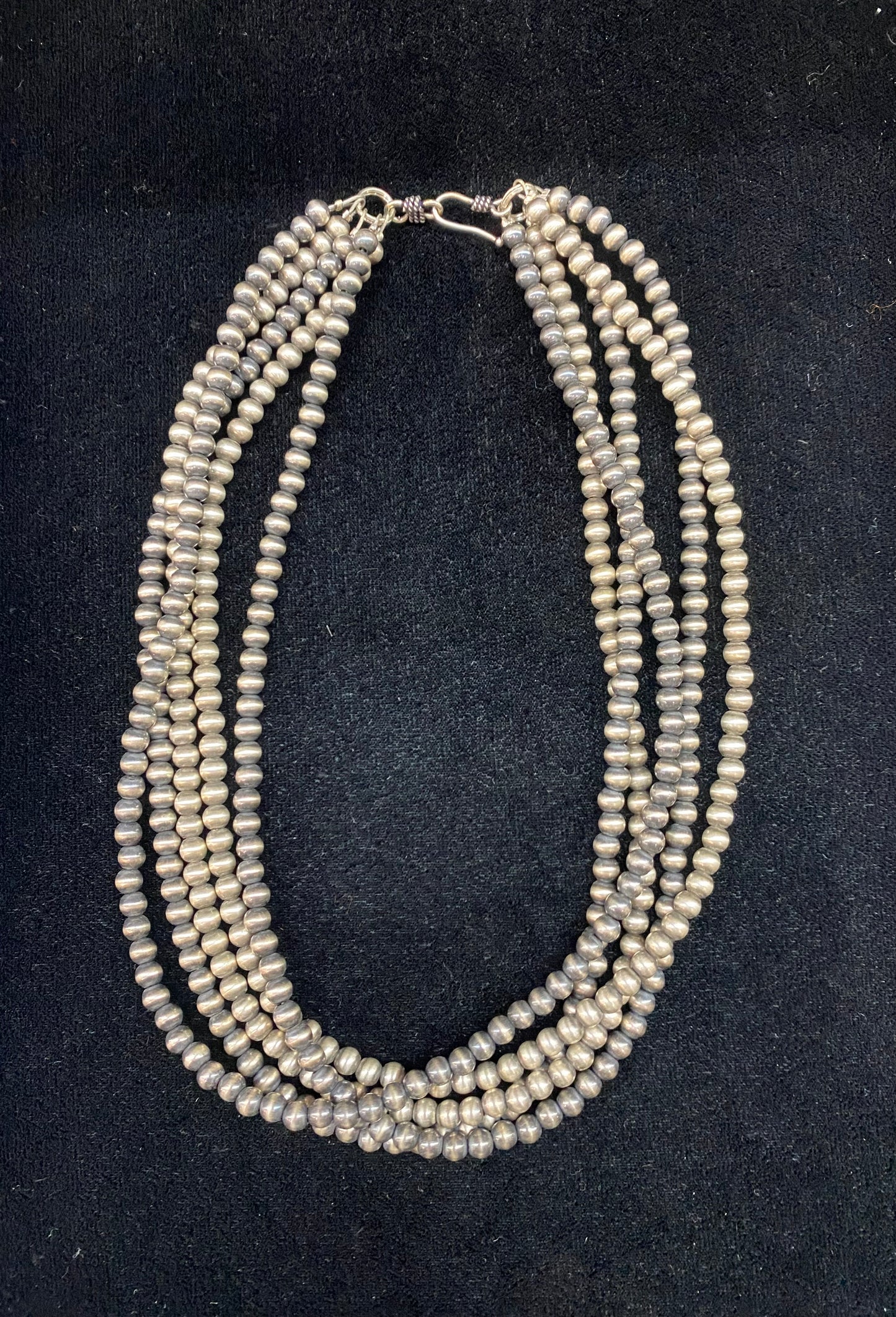 16" 5-Strand 5mm Navajo Style Pearls