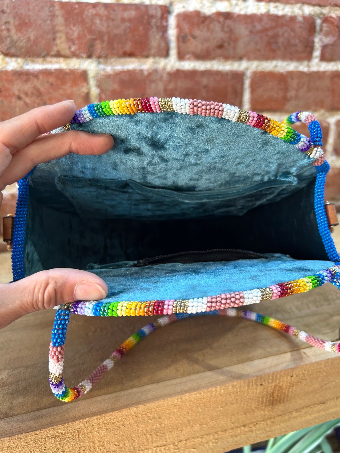 Stunning Native Made Beaded Horse Purse