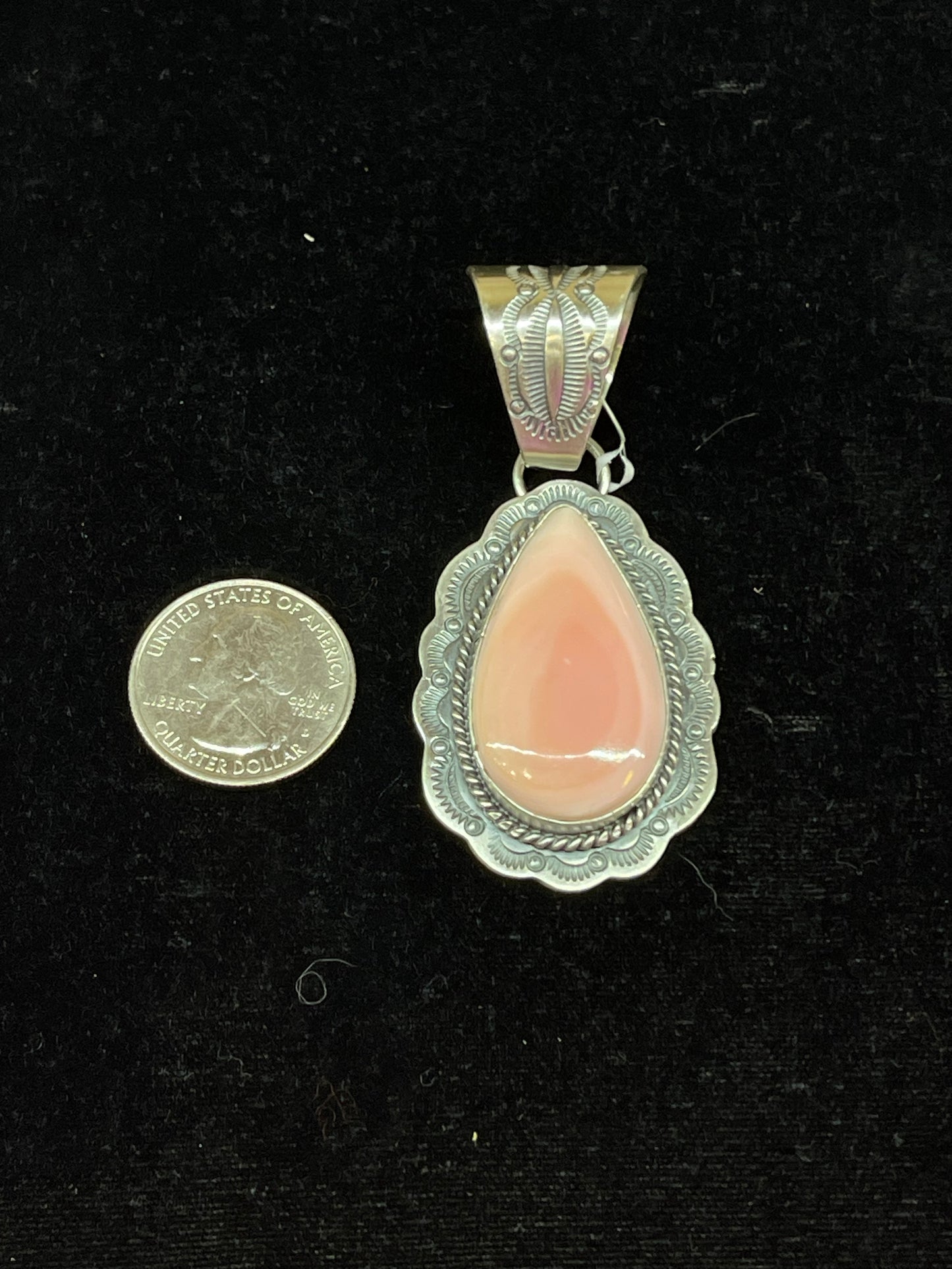 Cotton Candy Tear Drop Pendant