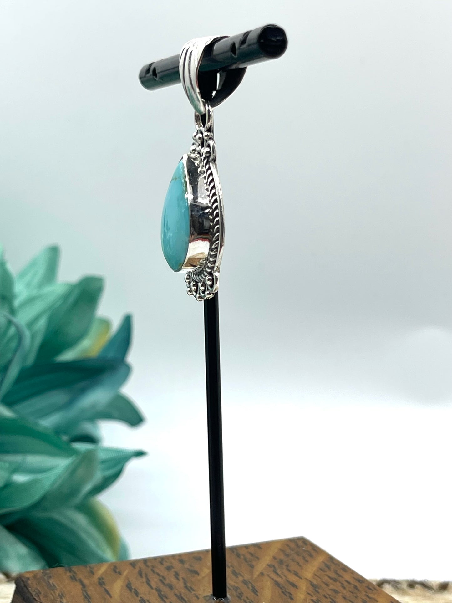 Sonoran Gold Turquoise Teardrop Pendant
