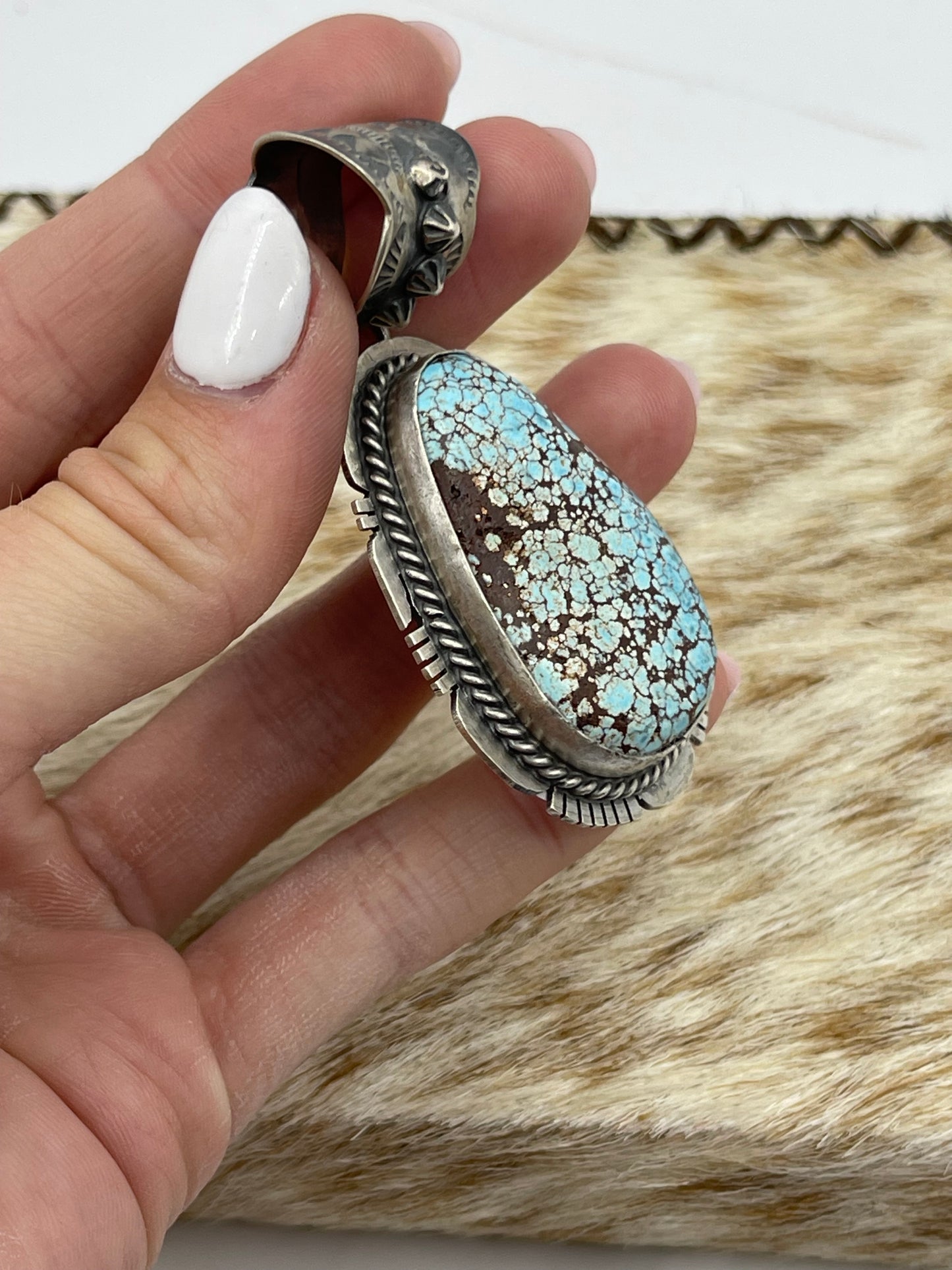 Golden Hills Pendant with a 11mm Bale by John Nelson, Navajo