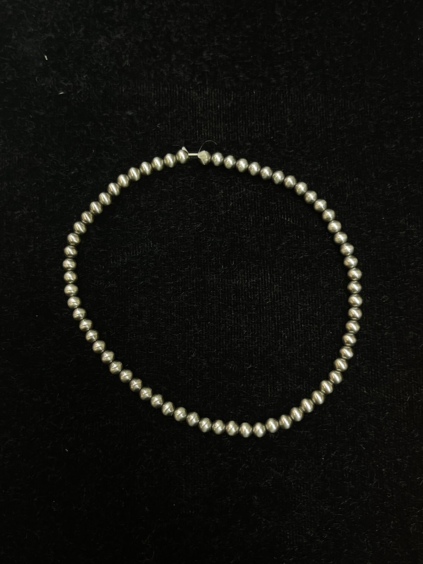 6 3/4" 3mm Silver Pearl Bracelet