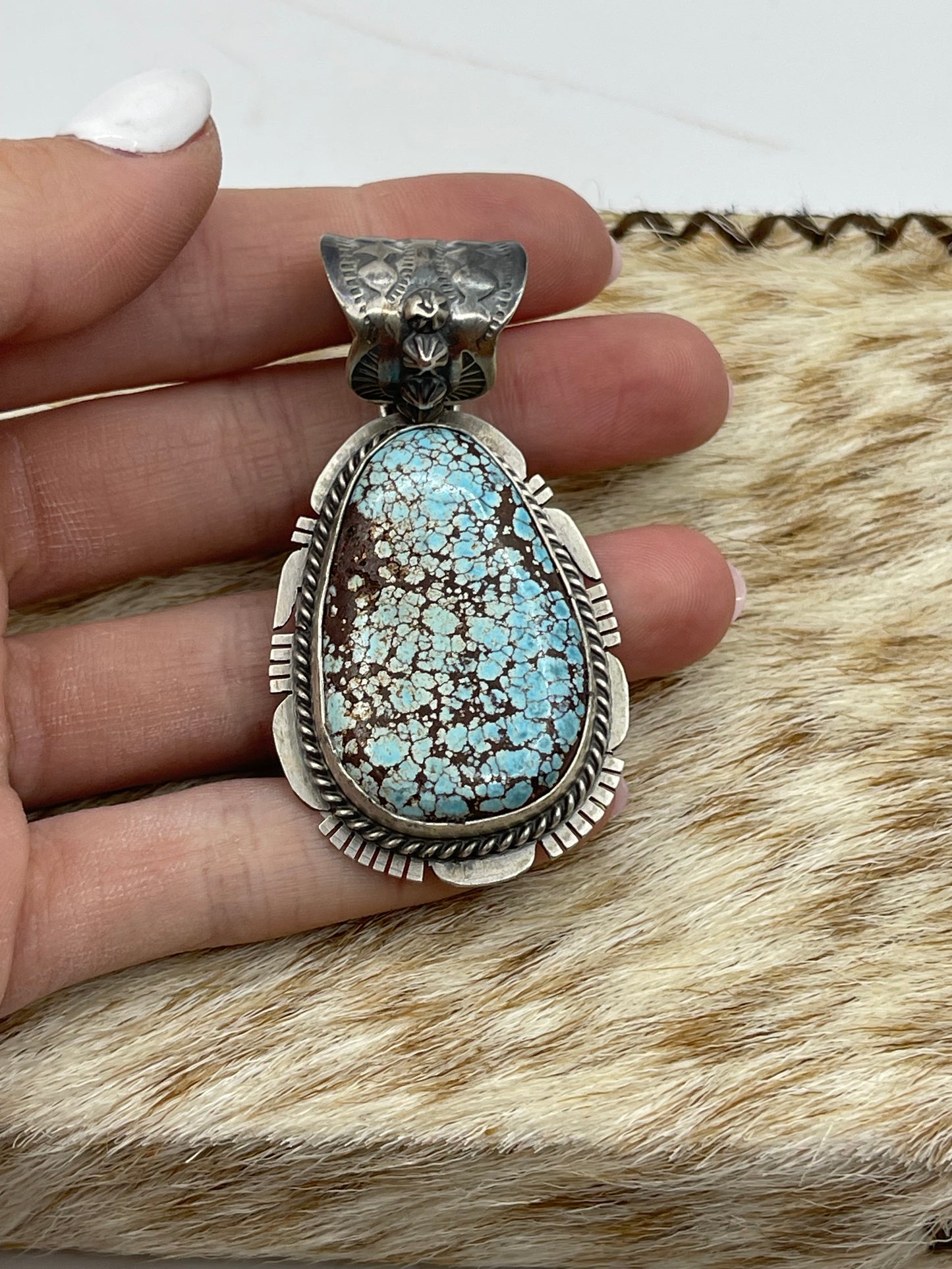 Golden Hills Pendant with a 11mm Bale by John Nelson, Navajo