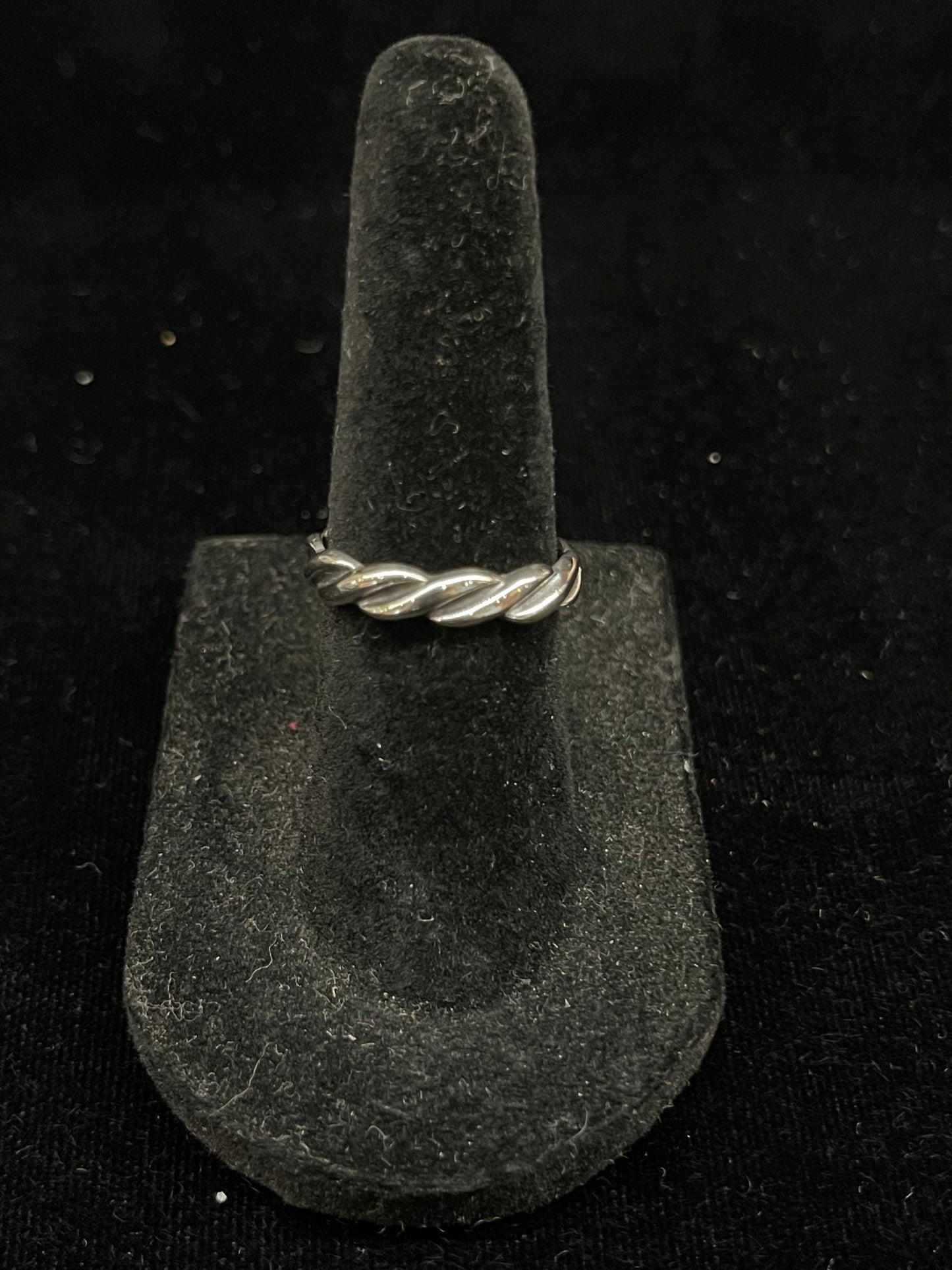 7.0 Sterling Silver Twister Ring