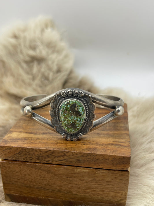 Sonoran Gold Turquoise by John Nelson, Navajo 5.5" - 7.25"