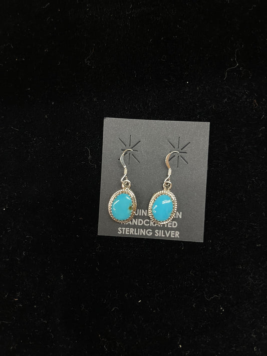 Turquoise Dangle Earrings by Sharon McCarthy, Navajo