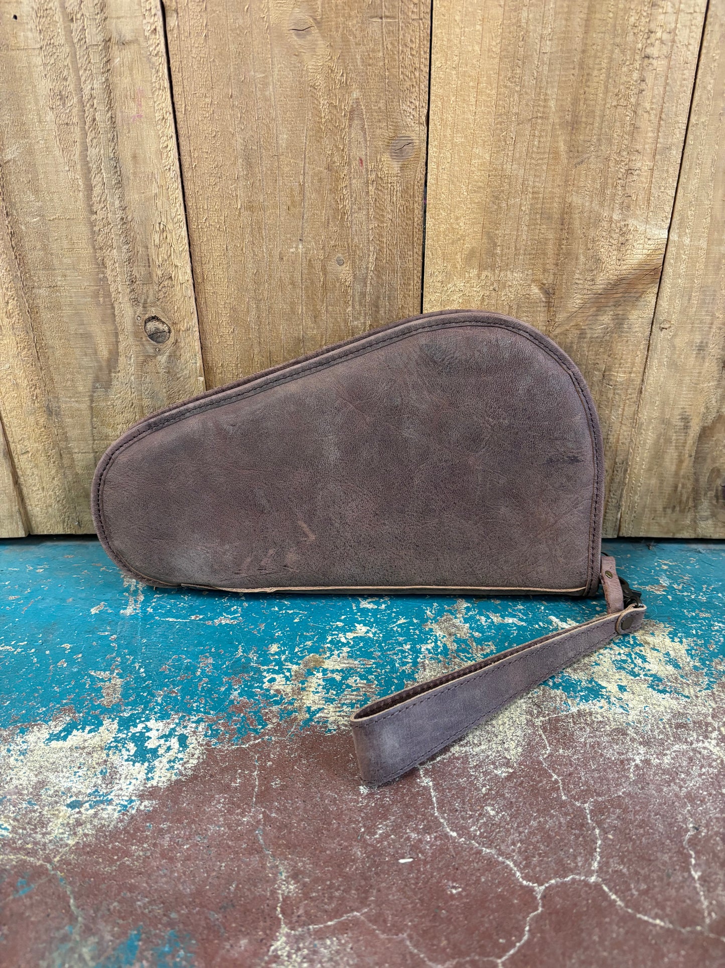 Brown Leather Flower Tooled Gun Holster