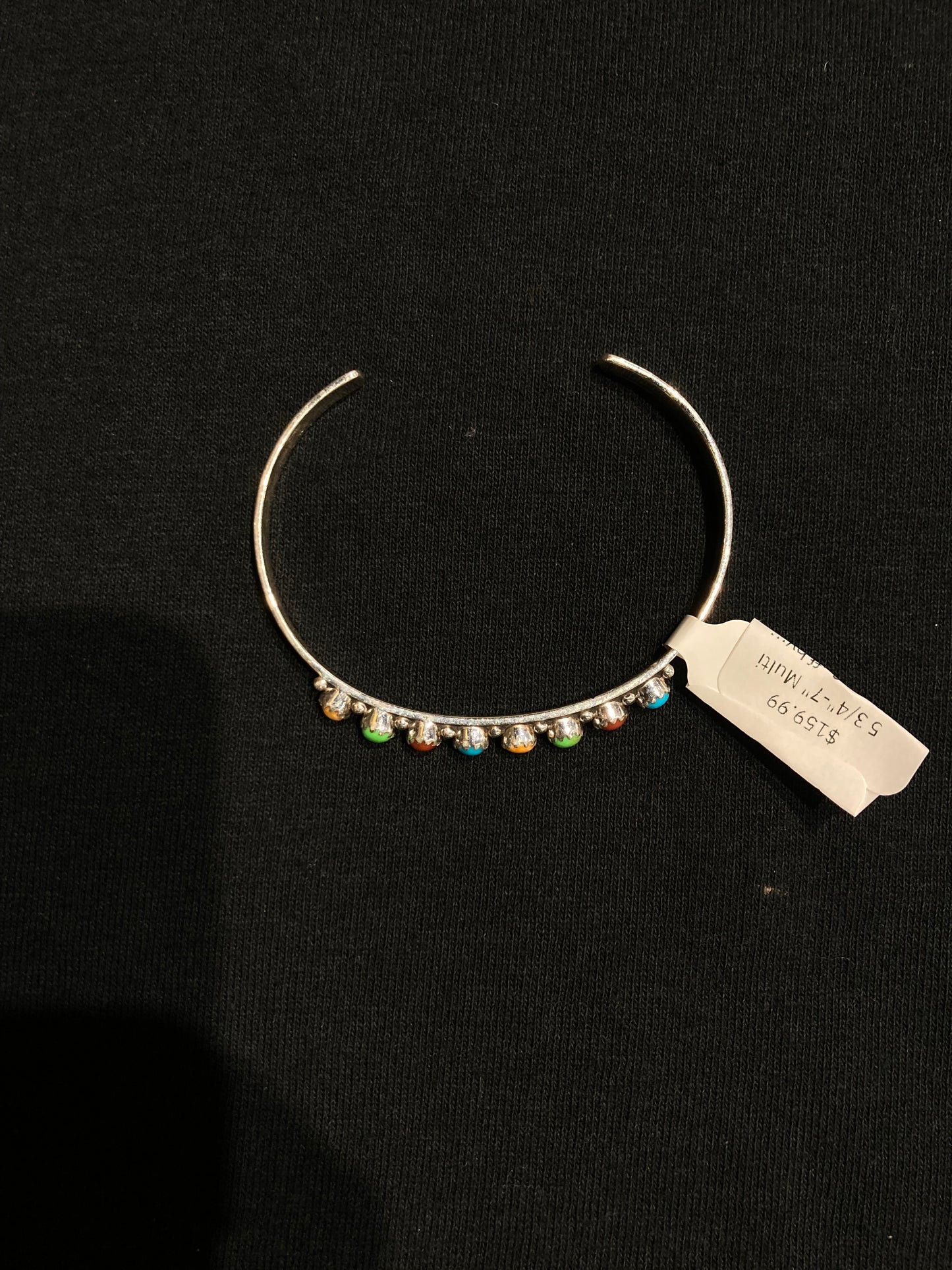 5 3/4"-7" Multi Stone Cuff by Sean Yazzie, Navajo