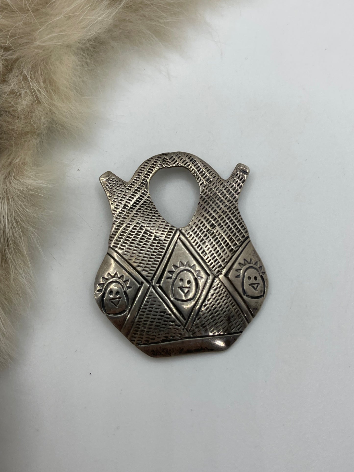 Sterling Silver Vintage Pot Pin