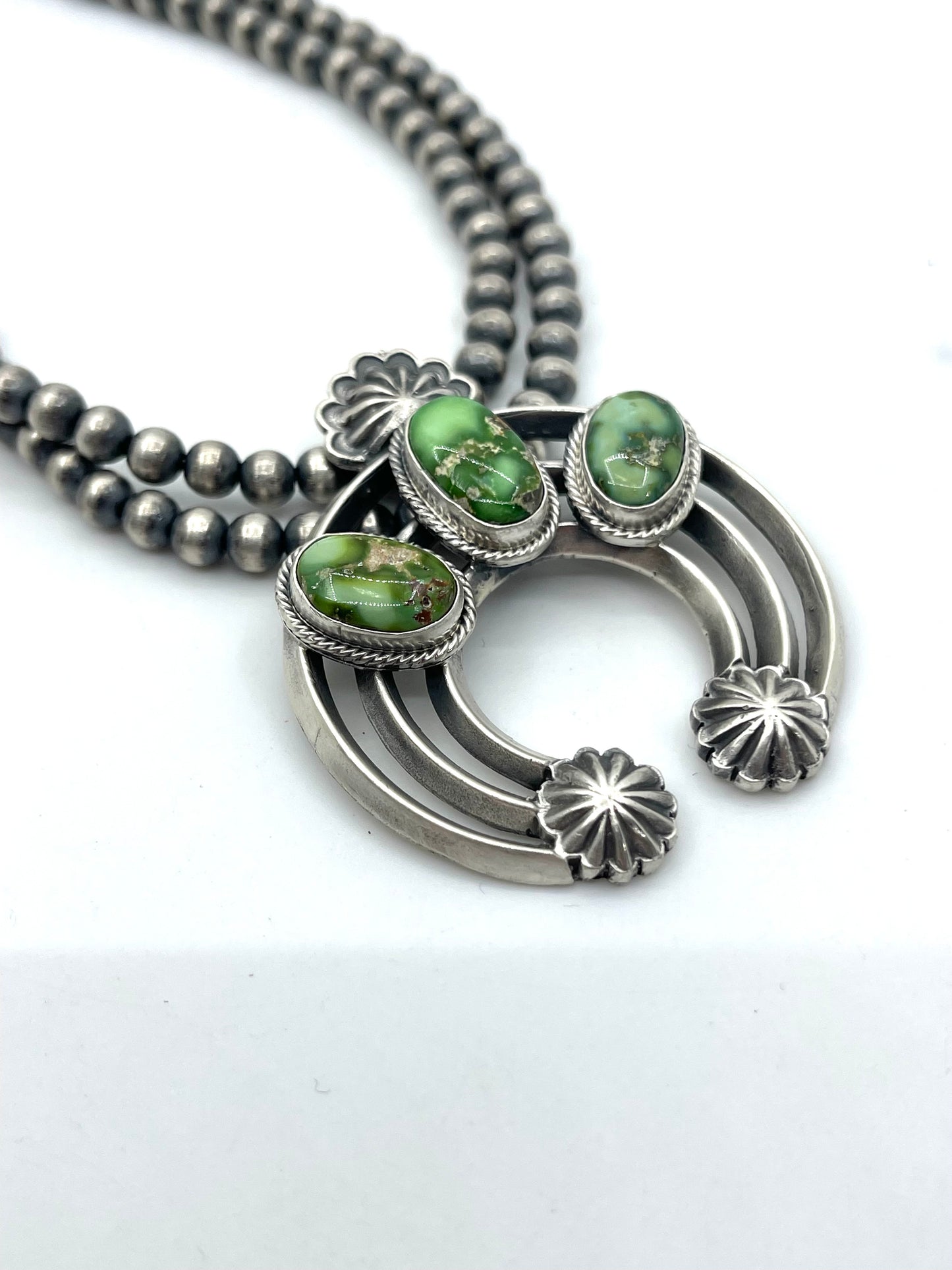 16'' 5mm Double Strand Sonoran Gold Necklace by Tom Lewis, Navajo